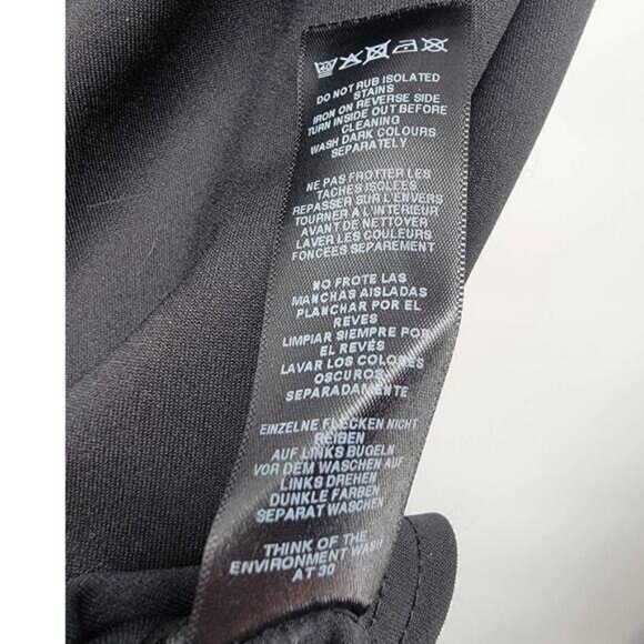 ASOS Women's Black Pencil Skirt Size 10 Maternity Gold Zipper Front New - Picture 5 of 6